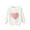 White Heart, variant on GYRATEDREAM Girls Striped Sweaters Gradient Long Sleeve Cable Knit Sweater Cute Print Top Chunky Pullover Jumper Fall Winter for 11-12Y Pink