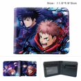thumbnail image 1 of Cartera Jujutsus Kaisens con personajes de anime, delgada y plegable, de poliuretano, 1 of 1