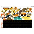 thumbnail image 3 of VWAQ Construction Wall Decals Boys Room Heavy Machinery Vehicle Stickers Peel and Stick - 30 PCS - PAS41 (35" X 51" Sheet), 3 of 4