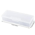 thumbnail image 3 of Rectangular Transparent Nail Storage Box, Kingtow Transparent Nail Brush Kit Storage Box Plastic Container Organizer Case, 3 of 4