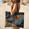 thumbnail image 5 of Ornate Moth Cosmic Floral Art Waterproof Picnic Blanket with Foldable Zipper, Suitable for Outdoor Use, Suitable for Travel, Camping, Beaches, Parks, Grasslands, Picnic Blanket Accessories, 5 of 8