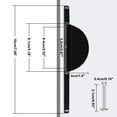 thumbnail image 5 of 4 Cabinet Pulls,Half Round Black Cabinet Knobs,Matte Black Cabinet Pulls for Closets and Cabinets 2-1/2 Inch (64 mm), 5 of 8