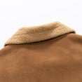 thumbnail image 7 of Maoxin Jackets for Men Vintage Warm Solid Color Zipper Pocket Long Sleeved Casual Jacket Orange L, 7 of 7