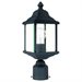 Dolan Lighting - Charleston 1-Light Outdoor Post Lantern-Black Finish