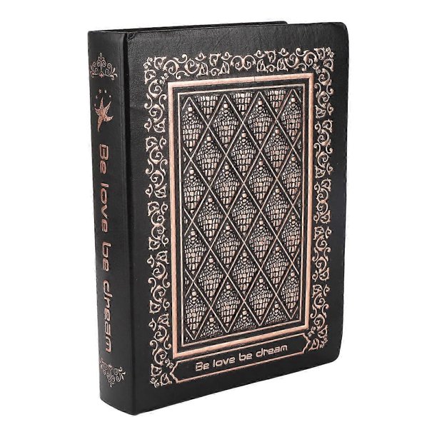 Vintage Embossed Notebook 200 Pages PU Leather Durable Hardcover 3D Embossed Notebook for Home School Office