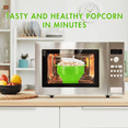 thumbnail image 3 of The Original Korcci Silicone Popcorn Maker - Microwave Popcorn Popper - Collapsible Bowl, Heat-Resistant, Easy to Clean, Ideal for Family Movie Nights - Green, 3 of 10