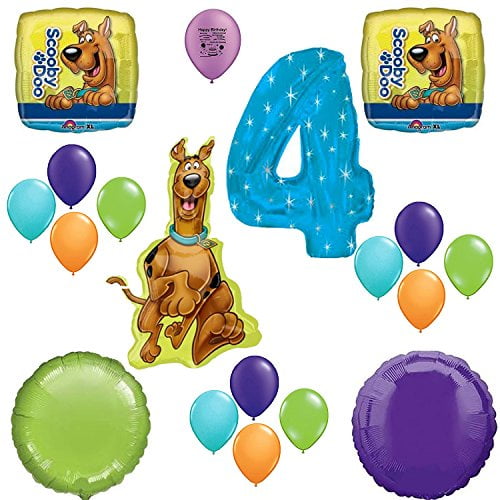 Scooby Doo Party Supplies 4th Birthday Party Balloon Decoration Kit Walmart Com Walmart Com