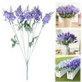 thumbnail image 4 of Lavender Artificial Flowers, 12.6-inch Set of 10 Realistic Fake Flowers, Faux French Lavender for Home Decor, Wedding Party Decoration, Purple Flower Arrangement, 4 of 5