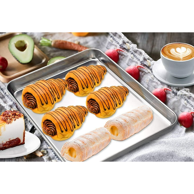 Happon Quality Cookie Sheet Pan Stainless Steel Half Sheet Baking Pan This 12 9inch Baking Sheet is Rust Warp Resistant Heavy Duty of Thick Gauge Walmart