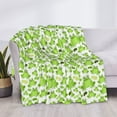 thumbnail image 3 of Naloa Cute Frogs Flannel Fleece Throw Blanket for Bed Couch, Thick Blanket - All Seasons Suitable for Women, Men and Kids-60"x50", 3 of 6