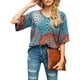 thumbnail image 1 of Blusa para mujer Tops Camisa suelta con cuello en V y manga acampanada 3/4 Xemadio WRHS-180-4, 1 of 7