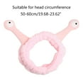thumbnail image 5 of Yokua Women Wash Face Plush Headband Funny Cartoon Snail Antenna Eyes Elastic Hair Band Candy Color Makeup Turban Bandana, 5 of 18