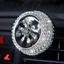 Tgbvmt Car Diamond Perfume Conditioner Outlet, Rotating Air Vent Perfume Diffuser, Mild Natural Fragrance, Quick Installation, Safe Adhesive Clip, Ideal for Car Interior Freshening