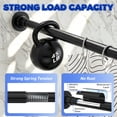 thumbnail image 3 of SUNALLY Shower Curtain Rod, Adjustable 32-75 inch Spring Tension Curtain Rods for Bathroom, No Drilling Rustproof Non-Slip Stainless Steel Rod, Black, 3 of 7