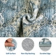 thumbnail image 3 of Assaile Blue 9*12ft Vintage-Printed anti-slip Area rug, Machine-washable short pile Area rug, durable polyester for living room and bedroom, 3 of 6