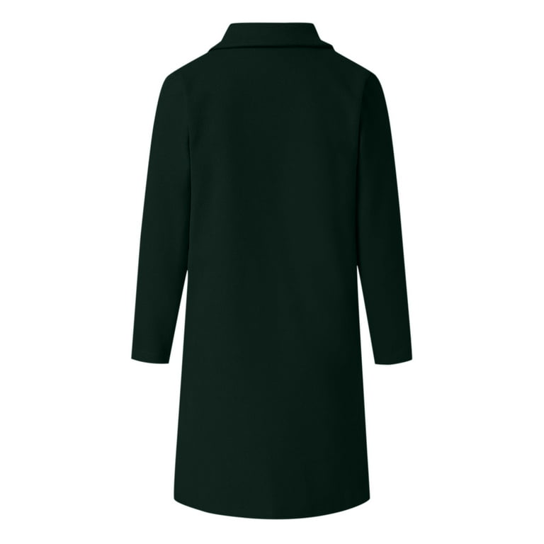 Dark green shop duster coat