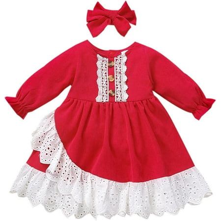 

QIANFENGXI Midi Dresses for Girls Floral Dress for Girls Thanksgiving Dress Girls Sweater Dresses Plaid Dress