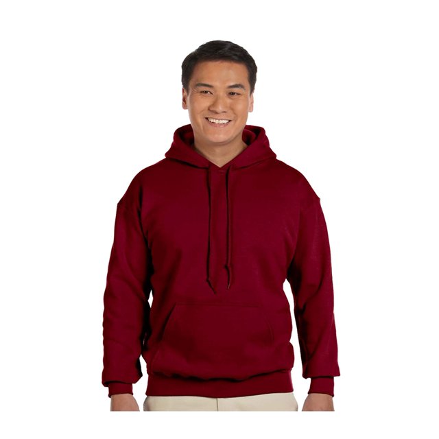 Gildan Men's Rib Knit Pouch Pocket Hooded Sweatshirt, Style G18500
