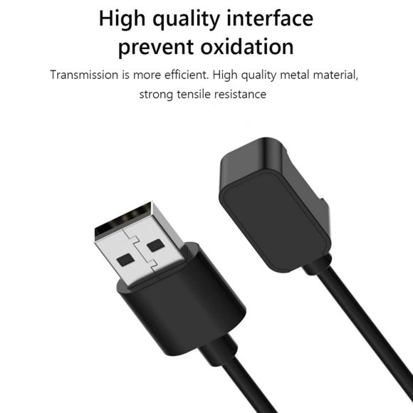 Klonfd Charging Cord Compatible With Galaxy Fit 3. 100 Cm USB Attractive Charging Cord For Galaxy Fit 3. Black.
