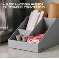 thumbnail image 4 of Navaris Coffee Station Organizer 4 Compartments - Coffee Organizer Station for Sugar, Creamer, Cup, Tea - Coffee Bar Organizer for Office and Kitchen Countertop Organization, 4 of 6
