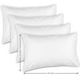 thumbnail image 2 of Lux Decor Collection Throw Pillows - 12 x 20 Pillow Insert Set of 4 - White Soft & Comfortable Square Pillows, 2 of 7