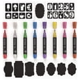 thumbnail image 3 of Arteza Non-Toxic Liquid Chalk Paint Markers, Metallic, for Chalk Board, Washable - 8 Pack, 3 of 8