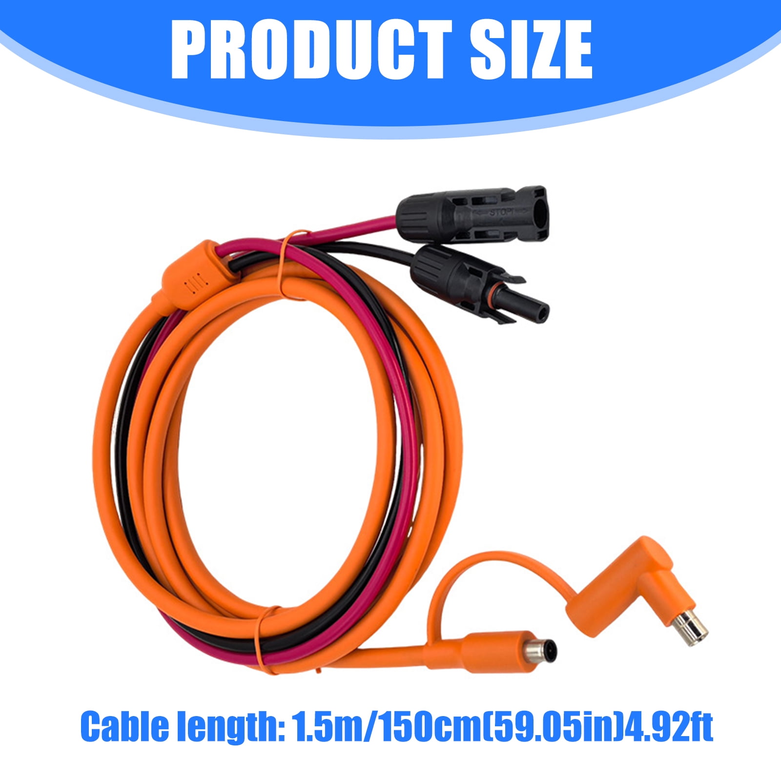 Durability Solar Cable 4 to DC7909+8020 Power Cable for Outdoor Camping Travel Solar Connector to DC7909/8020 Male Plugs