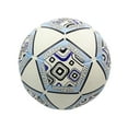 thumbnail image 2 of Sioweci Soccer Ball Glow in The Dark Elastic Machine Stitched PVC Inflatable Secondary School Training Match Football Blue, 2 of 13