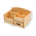 thumbnail image 2 of OUNONA 1 Pc Small Storage Containers Wood Assorted Color Desktop Storage for Friends, 2 of 4