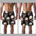 thumbnail image 3 of luoweisi Men's Beach Shorts Quick Dry Swim Trunks with Mesh Lining Skull L, 3 of 5