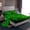 Green Black, variant on Castle Fairy Adults Pixelated Blocks Miners Twin Sheet Sets,Futuristic Cubes Bedding