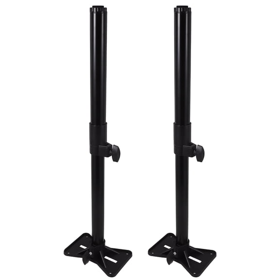 OUNONA 2pcs Metal Adjustable Bracket For Kitchen Undermount Sink Support Black Support Poles For Bathroom Washbasin Sink Support Legs