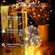 thumbnail image 2 of Solar Lichterkette Aussen, 22m 200 Led Auen Lichterkette Wasserdicht Kupferdraht Solarlichterkette 8 Modi Deko Fr Weihnachten Garten, Balkon, Terrass, 2 of 5