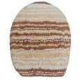 thumbnail image 2 of Home Weavers Gradation Collection Toilet Lid Seat Cover Bath Rug, 100% Cotton Soft Universal Fit for Standard Oblong Round Bath Room Bowl Lids, Washable 18"x18" Toilet Lid Cover, Beige, 2 of 7