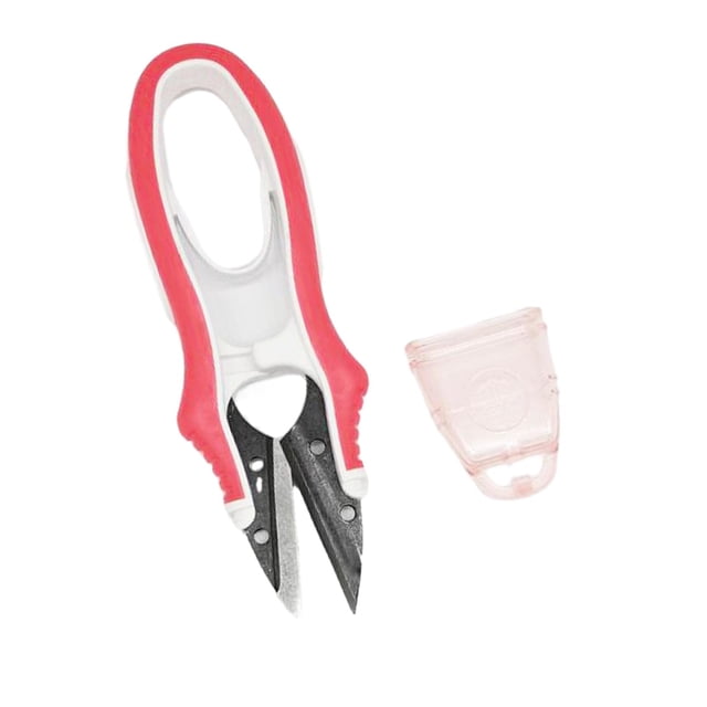 Tijeras de costura Sunnimix tijeras pequeñas portátiles de hilo en forma de U Rojo