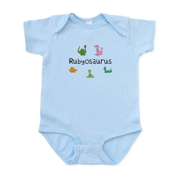 CafePress - Rubyosaurus Infant Bodysuit - Baby Light Bodysuit, Size Newborn - 24 Months