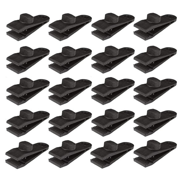 HengLiSam Clips para Lona, Abrazaderas de Agarre de Bloqueo de Alta Resistencia que soportan un Viento Fuerte de 60 mph, Apto para toldos, Camping al Aire Libre, toldos para Caravanas, Clip de cordón