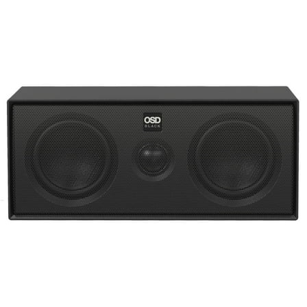 OSD Audio Nero MODQ3 LCR Bookshelf Speaker with Dual 3" Glass Fiber Woofers & 1" Silk Dome Tweeter, Single