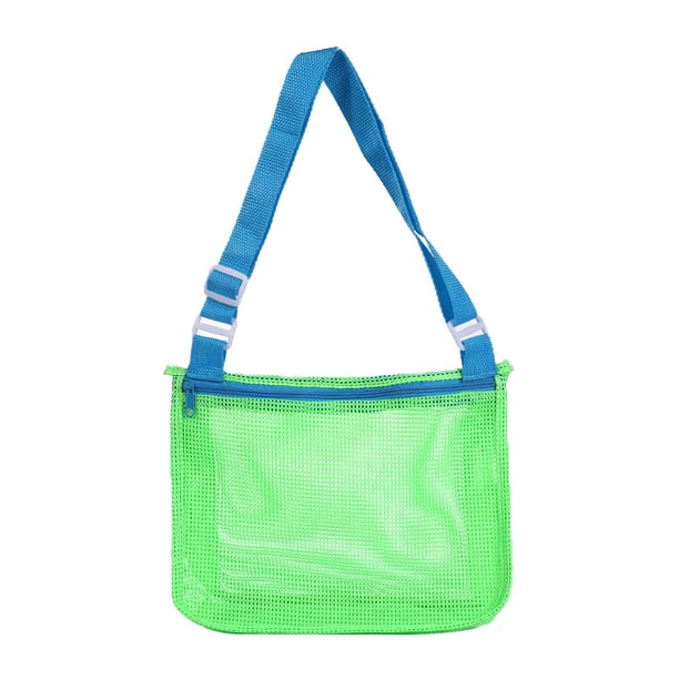 Bolsa de almacenamiento de juguetes para niños, bolsa de playa de viaje, bolsa de playa transparente hueca, bolso de hombro