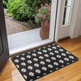 thumbnail image 2 of Black Daisy Flower White Blooms Pattern Door Rugs,Washable Non Slip Door Mats Indoor,Decorative Door Mats,Entry Mat Indoor for Entrance,Bedroom,Kitchen,Bathroom,30"x17", 2 of 6