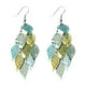 thumbnail image 1 of Pendientes de filigrana de la hoja de estilo de moda en forma de hoja Pendientes largos de lágrima colgante gota para las mujeres niñas, 1 of 5