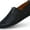 Dark Black, variant on Men's Genuine Leather Loafer Shoes Slip On Soft Walking Driving Shoes