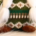 thumbnail image 4 of Estatua de enano de Navidad con adornos colgantes de árbol pequeño con barba blanca (niña), 4 of 5