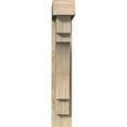 thumbnail image 2 of Ekena Millwork 6"W x 24"D x 36"H Merced Block Rough Sawn Bracket w/ Offset Brace, Douglas Fir, 2 of 25