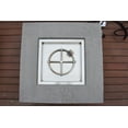 thumbnail image 3 of Elementi Manhattan Propane Fire Pit for Outside Outdoor Fire Pit Table Smokeless Fire Pit Concrete Square Fire Table Patio Heater Fireplace 45000 BTUs - Grey, 36 x 36 Inches, 3 of 5