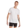 thumbnail image 3 of Undershirts T-Shirt Pack, 3-Pack, X-Temp Moisture-Wicking Tees for Men, White T-Shirt, 3 of 9
