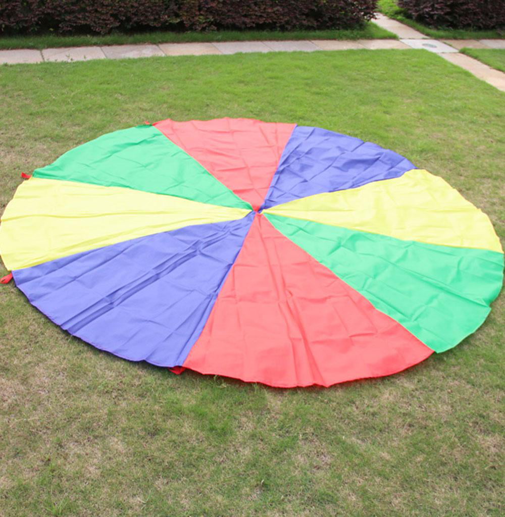 5M Kids Play Rainbow Parachute Outdoor Game Exercise Sport Group Activitie Toy 