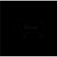 thumbnail image 1 of Central Coast Designs COWWELCOME-18BLK 12 x 18 in. Cow Silhouette Design with Welcome Script Laser Cut Steel Wall Art, Matte Black, 1 of 1