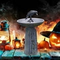 thumbnail image 2 of Wovilon Halloween Outdoor Garden Resin Bird Bath Skull Garden Decoration - Weather Resistant Polyresin-Backyard Expressions, 2 of 7