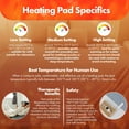 thumbnail image 7 of AINUO Heated Mattress Pad Queen Size 71x55, Tencel Waterproof Electric Bed Warmer, 5 Heat Levels, 15H Auto Shut Off, Machine Washable Quilted Topper for Winter, 7 of 7